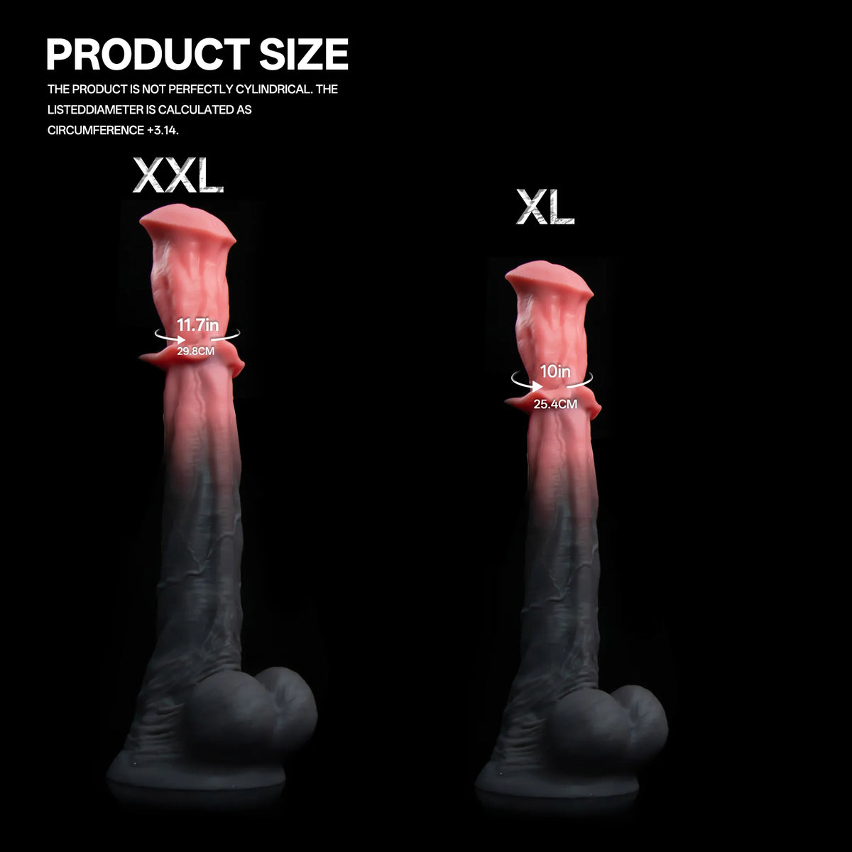 Bellmantle — Flared-Collar Silicone Horse Dildo