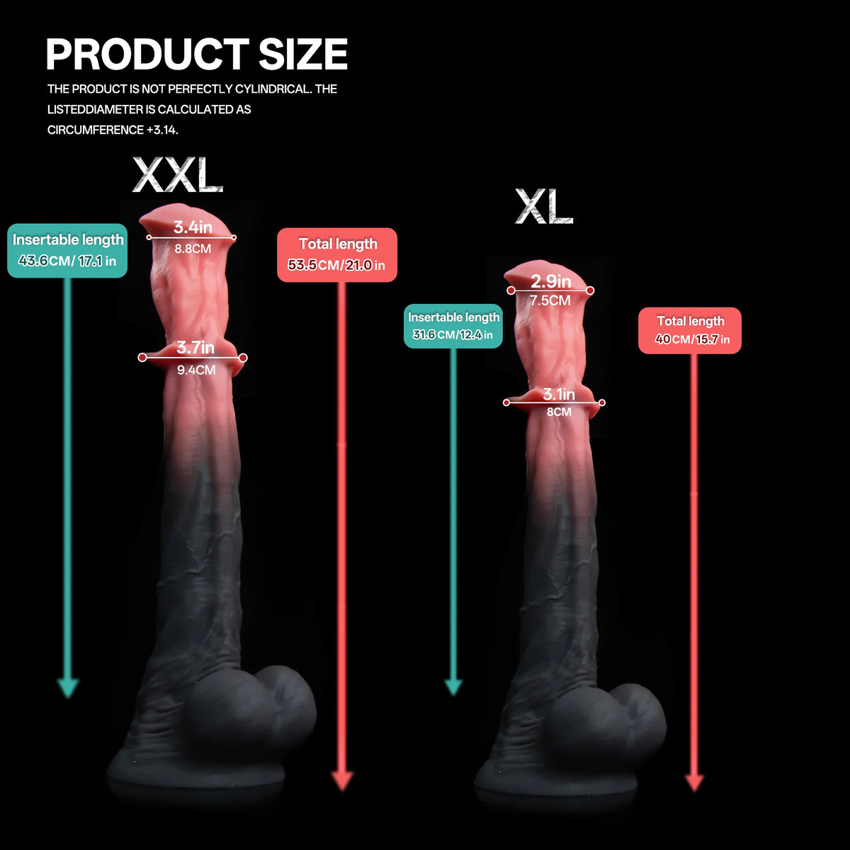 Bellmantle — Flared-Collar Silicone Horse Dildo