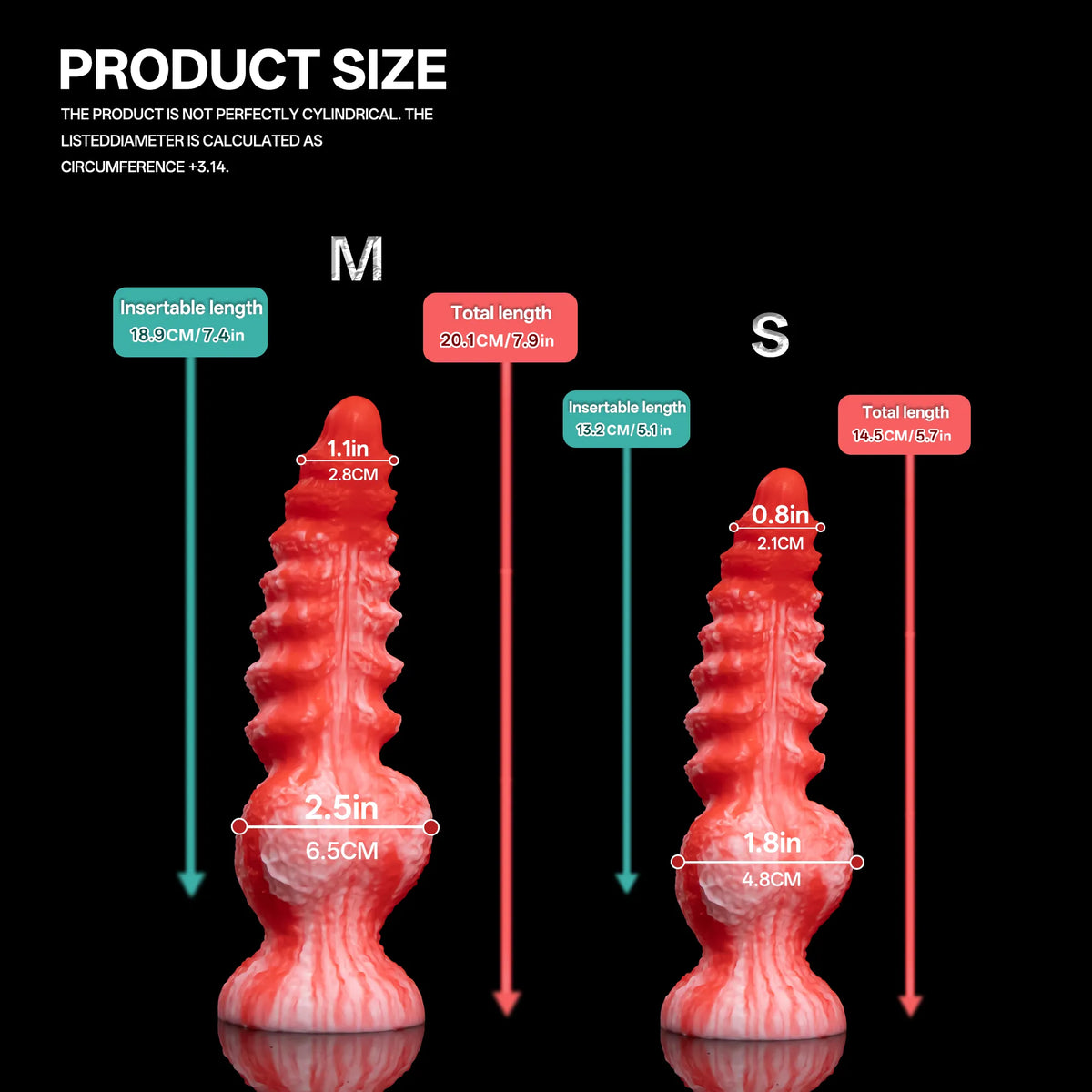 Relsava - Textured Single-Knot Fantasy Dildo