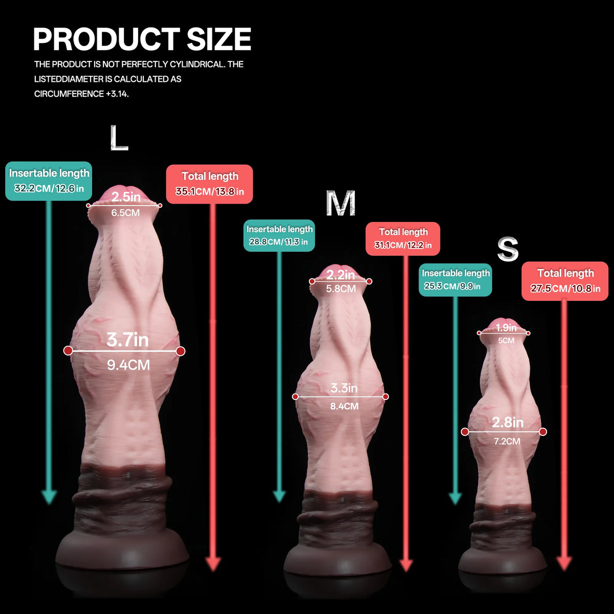 Bridovar — Knotted Silicone Horse Dildo