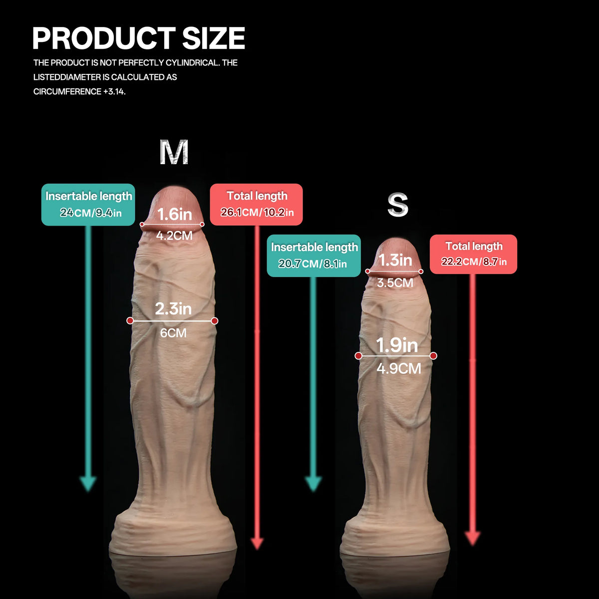 Rovekel — Dual-Density Realistic Silicone Dildo