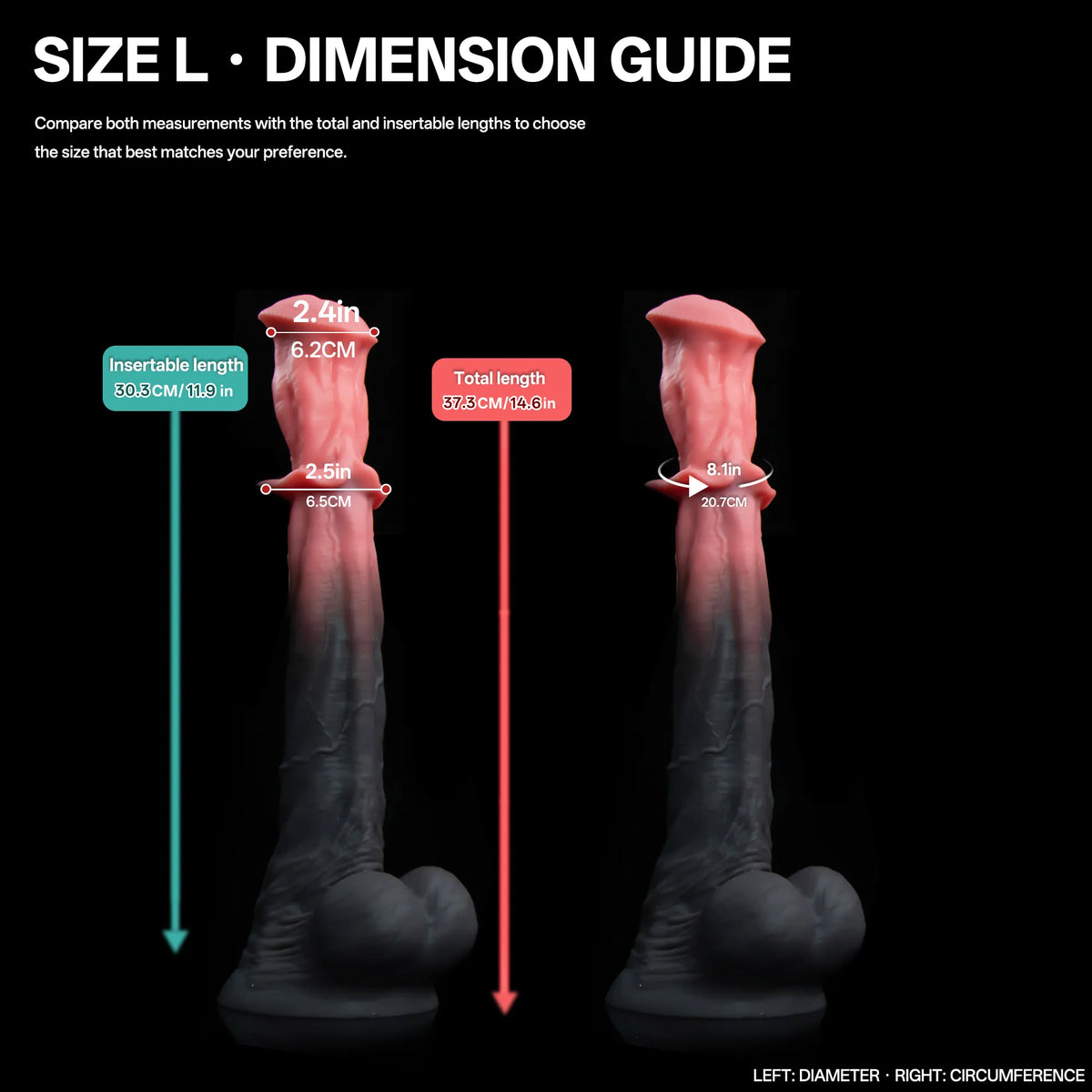 Bellmantle — Flared-Collar Silicone Horse Dildo