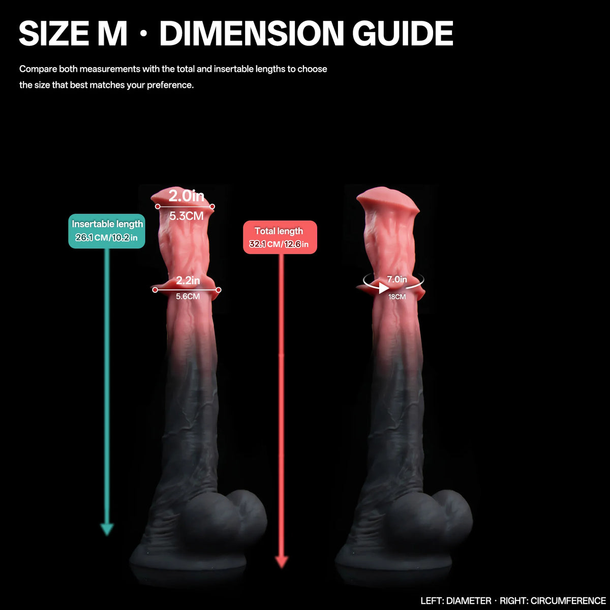 Bellmantle — Flared-Collar Silicone Horse Dildo