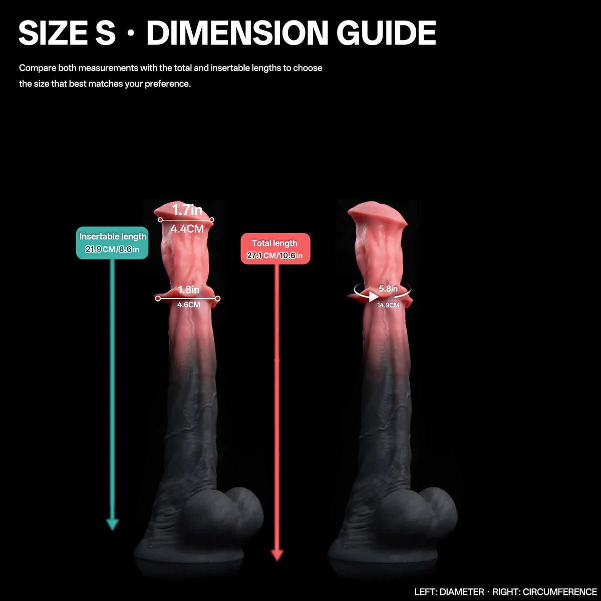 Bellmantle — Flared-Collar Silicone Horse Dildo
