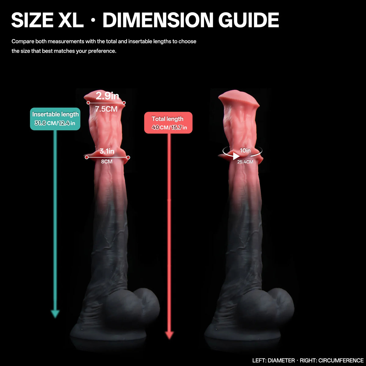 Bellmantle — Flared-Collar Silicone Horse Dildo
