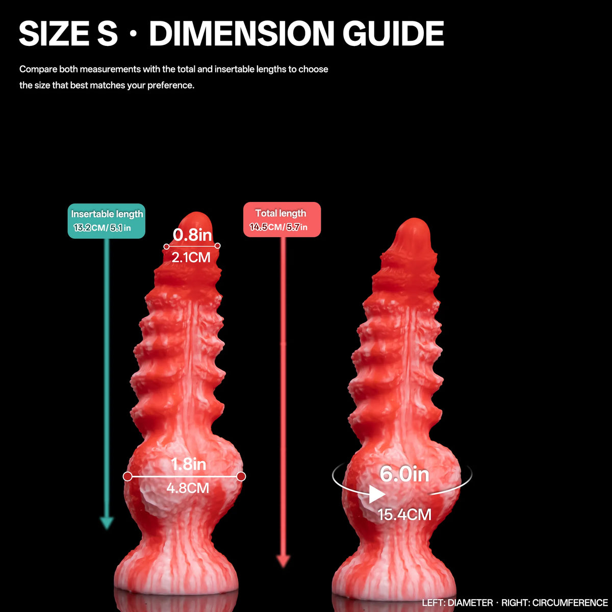 Relsava - Textured Single-Knot Fantasy Dildo